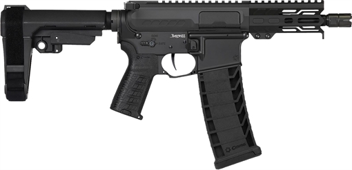 Picture of CMMG Banshee MK4 Fixed Ejector Handgun 9mm Luger 30rd Magazine 5'' Barrel RipBrace Armor Black 94AD90F-AB