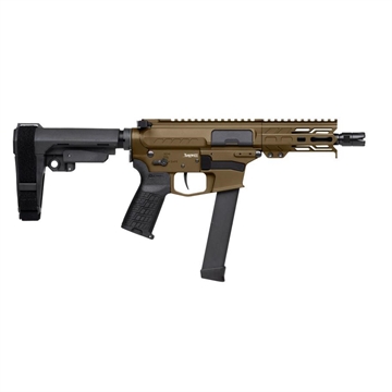 Picture of CMMG Banshee MKGs Fixed Ejector Handgun 9mm Luger 33rd Magazine 5'' Barrel RipBrace Midnight Bronze 99A290F-MB