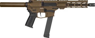 Picture of CMMG Banshee MKGs, Semi-automatic Pistol, 9MM, 8" Barrel, Cerakote Finish, Midnight Bronze, 33 Rounds, 1 Magazine 99AE80F-MB 99AE80FMB