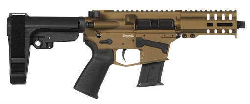 Picture of CMMG BANSHEE 300 MK57 HGA 5.7 X 28MM 5IN BBL BURNT BRONZE RIPBRACE 57A1843-BB