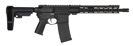Picture of CMMG Banshee MK4 300 Blackout 30+1 12.50" Black Nitride Medium Taper Threaded Barrel, EML 7" M-LOK Handguards, Black Armor Cerakote Aluminum Picatinny Rail Receiver, CMMG Zeroed Grips 30AB20FAB