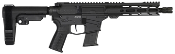 Picture of CMMG Banshee MK57 5.7x28mm 20 8" Black Nitride Medium Taper Threaded Barrel, EML 7" M-LOK Handguards, Black Armor Cerakote Aluminum Picatinny Rail Receiver, CMMG Zeroed Grips 57A340FAB