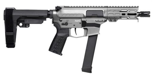 Picture of CMMG Banshee MkGs Pistol - Tungsten | 9mm | 5" Barrel | 4" M-LOK Handguard | SBA3 Arm Brace 99A890F-TNG