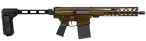 Picture of CMMG DISSENT MK3 8.6 BLACK OUT PISTOL 12.5" MIDNIGHT BRONZE W/ SB TACT FS1913A FLD BRACE 33A380C-MB