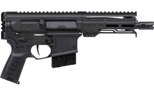 Picture of CMMG Dissent MK4, Semi-automatic Pistol, 338 ARC, 6.5" Barrel, Cerakote Finish, Black, 10 Rounds, 1 Magazine, No Brace 34A920F-AB