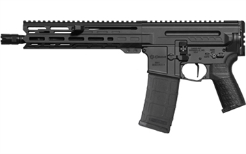 Picture of CMMG MK4, DISSENT, Semi-automatic Pistol, AR, 5.56 NATO, 10.5" Threaded Barrel, 1/2x28, CMMG Zeroed Linear Compensator, Cerakote Finish, Armor Black, TriggerTech AR-D 2-Stage Trigger, 9.6" M-LOK Handguard, CMMG Zeroed Polymer Grip, 30 Rounds, 2 Magazines 55A8D40-AB