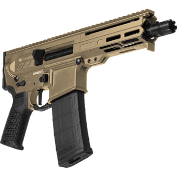 Picture of CMMG Dissent MK4, Semi-automatic Pistol, 300 Blackout, 6.5" Barrel, Cerakote Finish, Coyote Tan, CMMG Zeroed Linear Compensator, 5.5" Free Float M-LOK Handguard, Zeroed Pistol Grip, 1913 Picatinny Rail End Cap, Manual Safety, 30 Rounds, 2 Magazines 30A0E33-CT 30A0E33CT