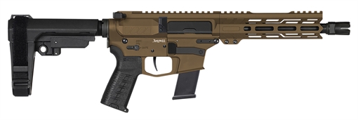 Picture of CMMG PISTOL, BANSHEE, MK10, 10MM, 8", MIDNIGHT BRZ W/ADJ RIP BRACE 10A570F-MB