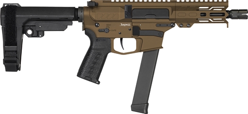 Picture of CMMG PISTOL, BANSHEE, MKGS, 9MM, 5", MIDNT BRZ W/ADJ RIP BRACE 99A890F-MB