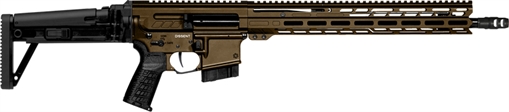 Picture of CMMG Dissent MK4 22 ARC 10+1 16.10" Midnight Bronze Cerakote Picatinny Rail Aluminum Receiver, M-LOK Handguard, Black CMMG Dissent Side Folding Stock, Zeroed Drop-In Single Stage Trigger 28A490FMB