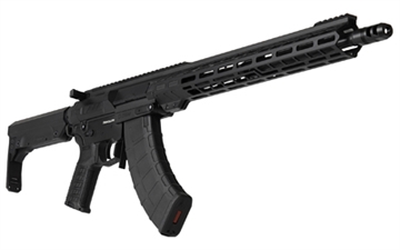 Picture of CMMG Resolute MK47, Semi-automatic Rifle, 7.62X39, 16.1" Barrel, Threaded 5/8x24, ZEREOED Muzzle Brake, Cerakote Finish, Armor Black, 15" Free Float M-LOK Handguard, ZEROED Polymer Grip, CMMG Ripstock, Manual Safety, 30 Rounds, 1 Magazine 76AC20A-AB 76AC20AAB