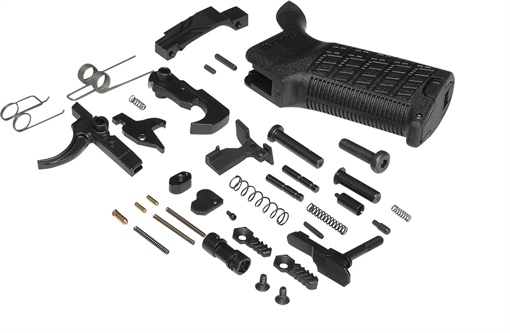 Picture of CMMG S5CA642 Zeroed Lower Parts Kit Black Grip, Ambi Safety & Mag Catch, Mil-Spec Trigger, Fits AR-Platform/Mk4 55CA642