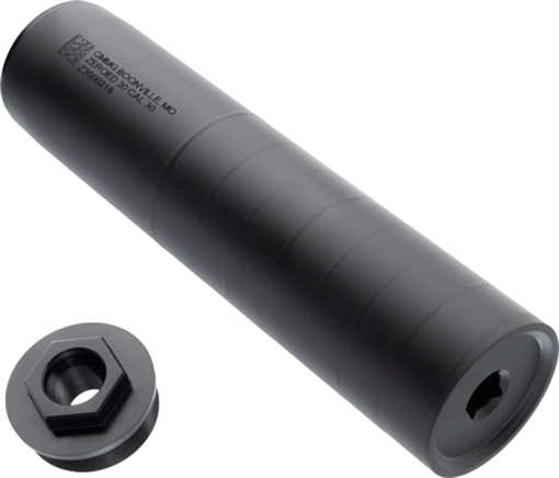 Picture of CMMG ZEROED 30 SUPPRESSOR MULTI CAL INCLUDES 1/2-28" AND 5/8-24" DIRECT THREAD HUB MOUNT 11DB005