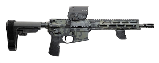 Picture of Cnc Firearms CNCDDMCD Daniel Defense DDM4 V7P Sports South Exclusive 5.56 NATO 30+1 10.30" Black Phosphate Threaded Barrel, Dark Multicam Aluminum Receiver w/Picatinny Rail, SBA3 Pistol Stabilizing Br