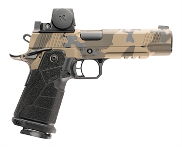 Picture of Cnc Firearms CNCDMCWAR Kimber 1911 DS Warrior w/Optic Sports South Exclusive 45 ACP 13+1 5" Stainless Steel Serrated w/Optic Slide, Desert Multicam Stainless Steel Frame w/Picatinny Rail, Carbon Fiber