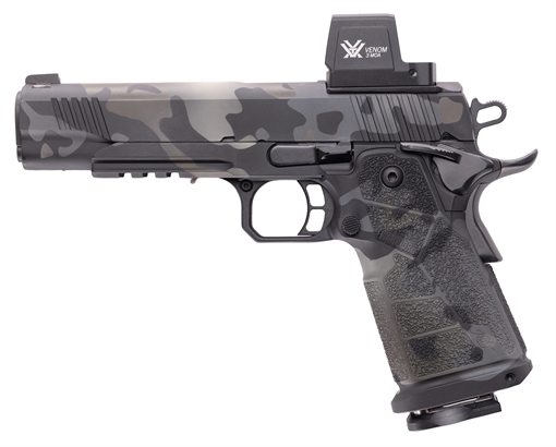 Picture of CNC Kimber 1911 DS Warrior Stealth Pistol 9mm 5.5 in Blk Multicam w/Vortex Venom Dot 17/20rd STEALTHWAR