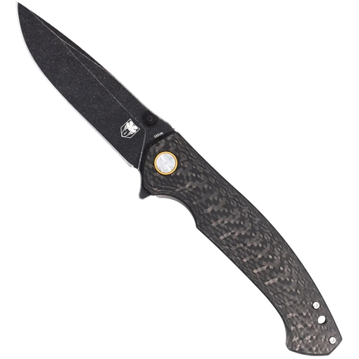 Picture of CobraTec CobraTec Aventus Carbon/Titanium S35VN Knife Folding Blade Carbon Fiber CTAVN 099654046410