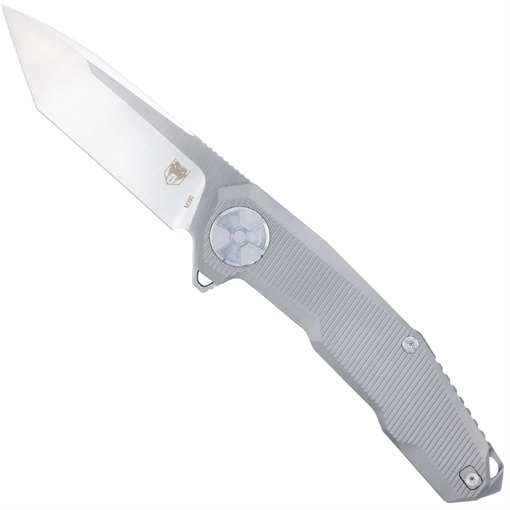 Picture of CobraTec CobraTec Barracuda Titanium M390 Knife Folding Blade Silver CTBRCM390TNS 099654046748