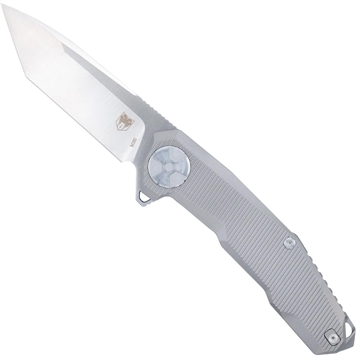 Picture of CobraTec CobraTec Barracuda Titanium M390 Knife Folding Blade Silver CTBRCM390TNS 099654046748