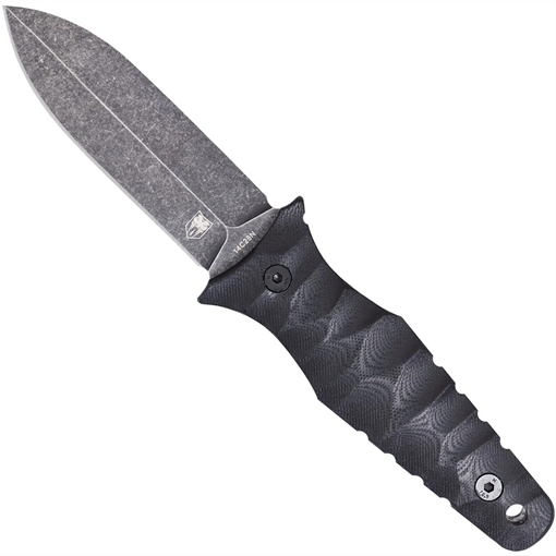 Picture of CobraTec CobraTec Claymore Single Blade Dagger Fixed Blade Black Stonewash CTCLMDAGFEBSW 753389273953