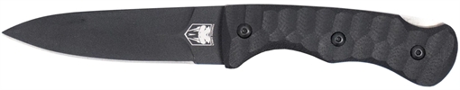 Picture of CobraTec Knives Folding Push Dagger 2.88" Folding Dagger Plain Black D2 Steel Blade, 4.06" Black Textured G10 Scales Handle FG10PD