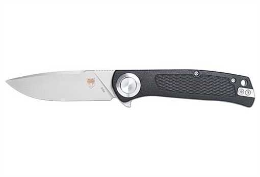 Picture of COBRATEC EDC SCOUT BUTTON LOCK 3.12" BLACK STAINLESS STEEL CTSCTGRVBLKBL