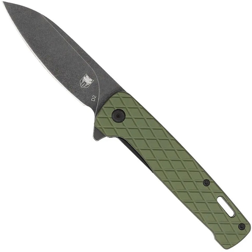 Picture of CobraTec CobraTec Gator Knife Folding Blade OD Green CTGRNGATOR 099654043044