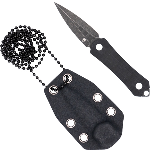 Picture of COBRATEC GUARDIAN NECK KNIFE 1.99" D2 STONEWASH DAGGER W/SH CTGRDDAG
