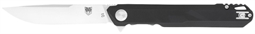Picture of CobraTec Knives Monarch 3.50" Folding Plain Satin D2 Steel Blade, 4.75" Black G10 Handle CTMONBLK