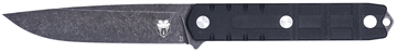 Picture of CobraTec Knives Outdoor Warrior 4.50" Fixed Drop Point Plain Stonewashed D2 Steel Blade, 4.75" Black Textured G10 Scales Handle CTOWBLKDNS