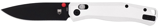 Picture of CobraTec Knives Regent EDC 3.25" Flip Open Plain Black TiCN S35VN Blade, 4.25" Silver Aluminum Handle CTRGTSIL