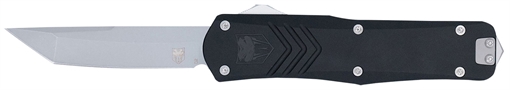 Picture of CobraTec Knives FS-X Gen III Medium 3" OTF Tanto Plain Stonewashed D2 Steel Blade, 4.68" Aluminum Handle MBLKFSXGEN3TNS