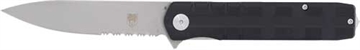 Picture of COBRATEC KUZIO FOLDER 3.12" BLACK SERRATED G10 D2 BLADE CTKUZIOBLKDS