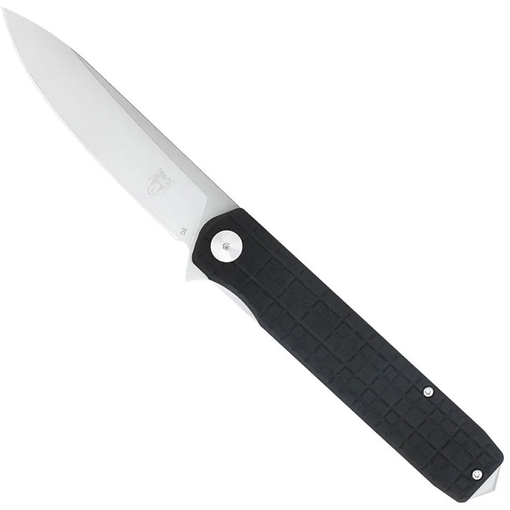 Picture of CobraTec CobraTec Large Cayden Drop Knife Folding Blade Black CTCAYDENBLKDNS 099654043617