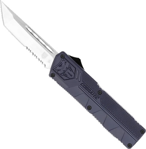 Picture of COBRATEC LIGHTWEIGHT OTF NYPD BLUE 3.25" TANTO SERRATED NYCTLWTS