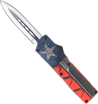 Picture of COBRATEC LIGHTWEIGHT OTF TEXAS FLAG 3.25" DAGGER TXCTLWDAGNS