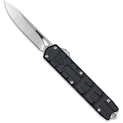 Picture of COBRATEC ENFORCER OTF MEDIUM BLACK M390 DNS DROP POINT BLADE MCTEBLKM390DNS