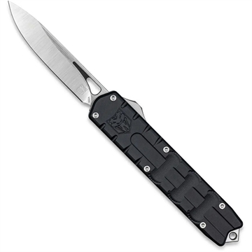 Picture of COBRATEC ENFORCER OTF MEDIUM BLACK M390 DNS DROP POINT BLADE MCTEBLKM390DNS