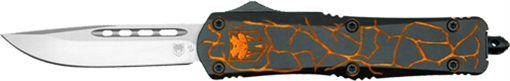 Picture of COBRATEC MEDIUM FS-3 OTF FRACTURED BLACK ORANGE 3" D2 MFRTBLKORGDNS 753389274257