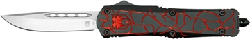 Picture of COBRATEC MEDIUM FS-3 OTF FRACTURED BLACK RED 3" D2 MFRTBLKREDDNS 753389274349