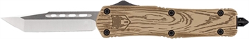 Picture of COBRATEC MEDIUM FS3 OTF 3" D2 WOOD GRAIN CERAKOTE TANTO MWGFS3TNS 753389274677