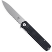 Picture of CobraTec CobraTec Medium Kuzio Drop Folder Knife Folding Blade Black MCTKUZIOBLKDNS 099654044836