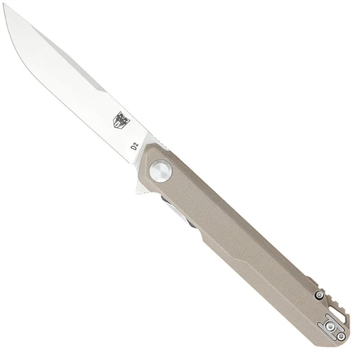 Picture of CobraTec CobraTec Monarch G-10 Folder Knife Folding Blade Tan CTMONTAN 099654044744
