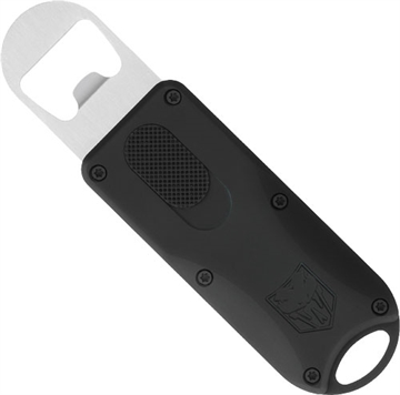 Picture of CobraTec Knives Bottle Opener Black Aluminum/Stainless Steel CTOTFBOBLK