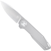 Picture of CobraTec CobraTec Prodigy Titanium M390 DNS BLock Knife Folding Blade Silver CTPGYM390DNSBL 099654046779