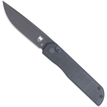 Picture of CobraTec CobraTec Prowler G-10 Button Lock Drop Knife Folding Blade Black CTPLRBLKBLDNS 753389273403