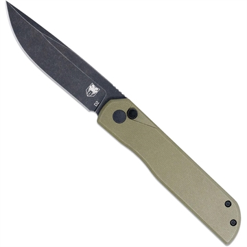 Picture of CobraTec CobraTec Prowler G-10 Button Lock Tanto Bld Knife Folding Blade OD Green CTPLRODGBLTNS 753389273434