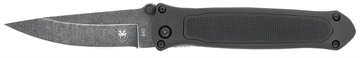 Picture of CobraTec Knives Quick Strike 3.25" Folding Drop Point Plain Stonewashed 440 SS Blade, 4.50" G10 Handle BLKHRQS