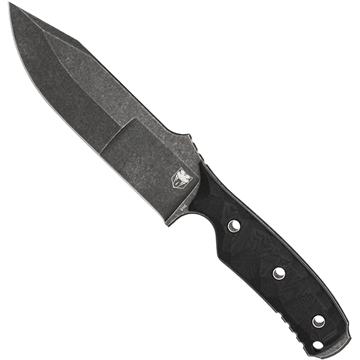Picture of CobraTec CobraTec Recondo G10 Fixed Blade Knife Fixed Blade Black/Stonewash CTRCOG10BLKBSW
