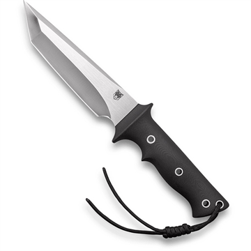 Picture of CobraTec CobraTec Renegade 440C Tanto Blade Knife Fixed Blade Black R440CTNS 099654027426